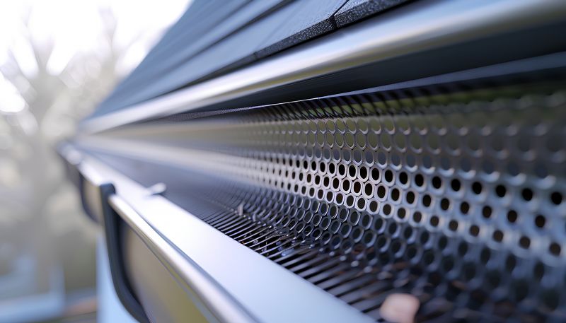 Metal Rain Gutter Installation